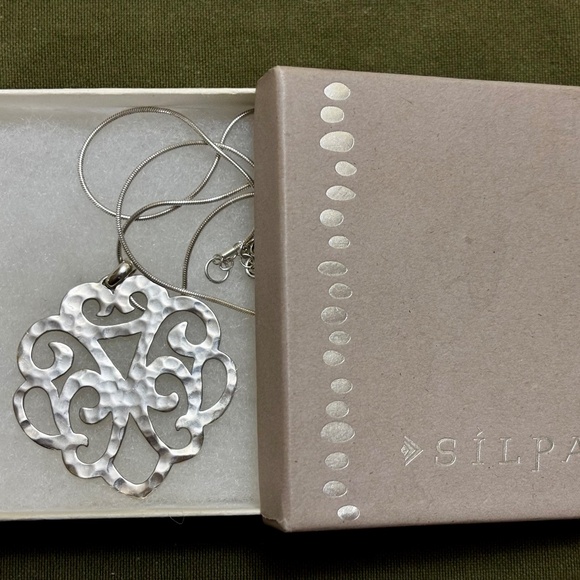 Silpada "Eden Pendant" Swirl 18" with 2" Extender Necklace (N3241) 925 - Picture 4 of 5